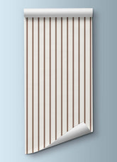 Papel de Parede Infantil - Listrado Fino Regular Mocha Mousse